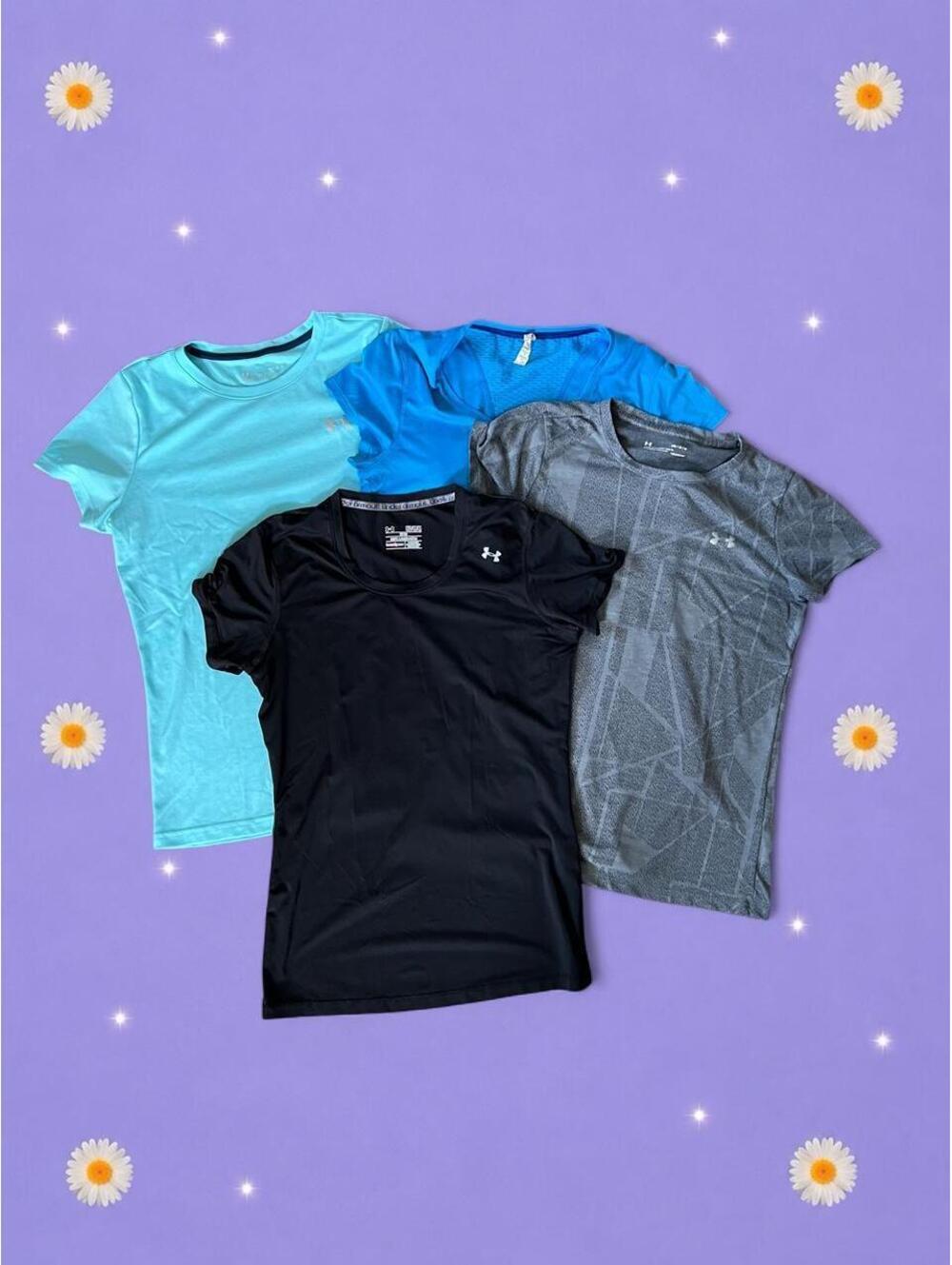 Under Armour 4 Pack Athletic Running Gym Workout T Shirts Bundle Size Medium 💙